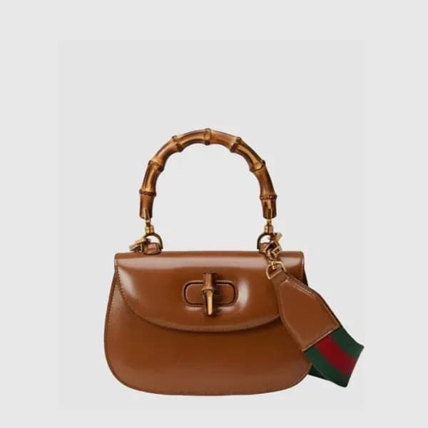 구찌 여성 뱀부 스몰 탑 핸들백 - Gucci Womens Bamboo Small Top … 이미지 1/3
