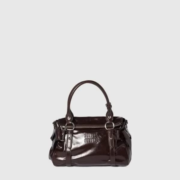 미우미우 여성 가죽 탑 핸들 백 - Miumiu Womens Leather Top Hand… 이미지 1/6