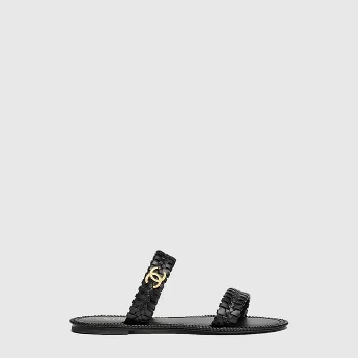 샤넬 여성 코코 비치 슬리퍼 - Chanel Womens Coco Beach Slipper - chs14518x 이미지 1/5