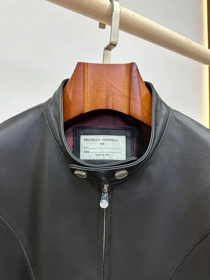 브루넬로쿠치넬리 남성 가죽 자켓 - Brunello Cucinelli Mens Leather Jacket - brc17128x 이미지 14/28
