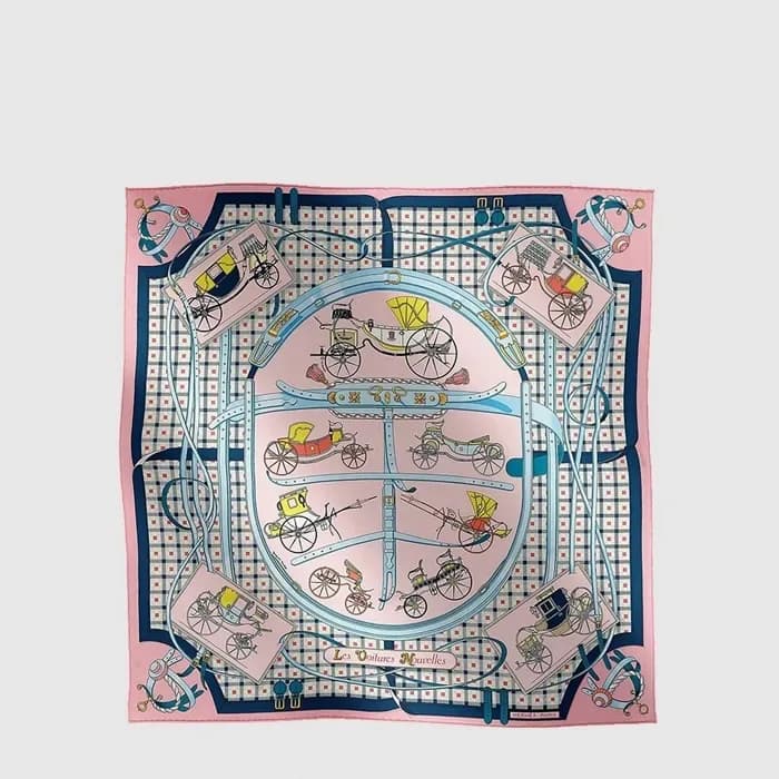 에르메스 여성 레 부아튀르 누벨 스카프 - Hermes Womens Les Voitures Nouvelles scarf - acc8840x 이미지 2/4