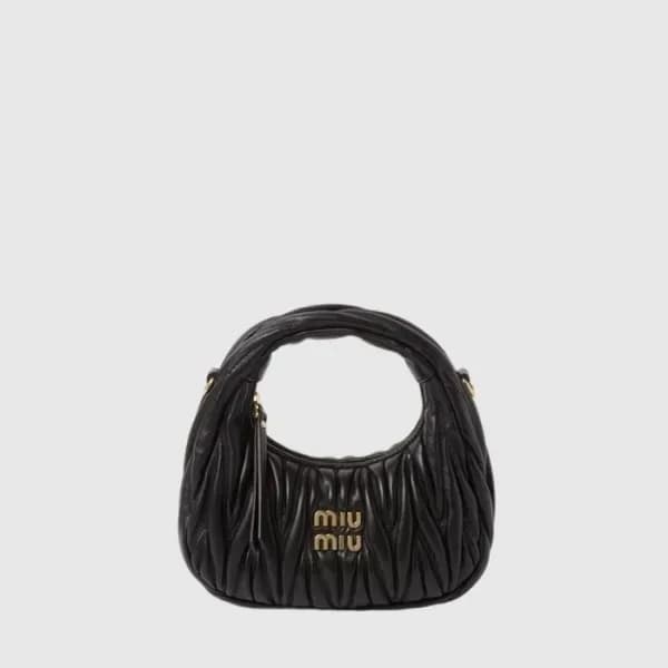 미우미우 여성 완더 마테라쎄 호보 미니 백 - Miumiu Womens Wander Mat… 이미지 1/4