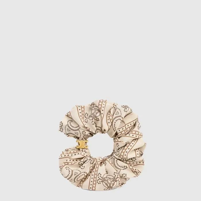 셀린느 여성 미니 트리옹프 스크런치 - Celine Womens Mini Triomphe Scrunchie - acc10460x 이미지 1/3