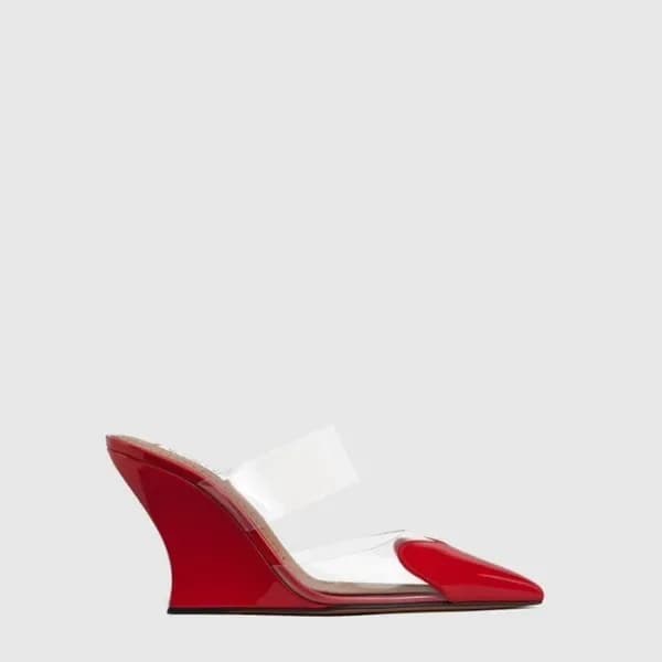 알라이아 여성 르 쾨르 웨지 뮬 - Alaia Womens LE CŒUR Wedge Mul… 이미지 1/3