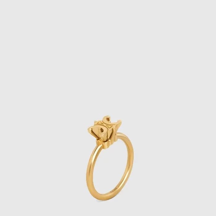 셀린느 여성 트리옹프 솔리테어 링 - Celine Womens Triomphe Solitaire Ring - acc10588x 이미지 1/3
