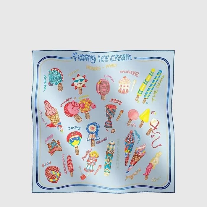 에르메스 여성 퍼니 아이스크림 스카프 - Hermes Womens Funny Ice Cre… 이미지 1/5