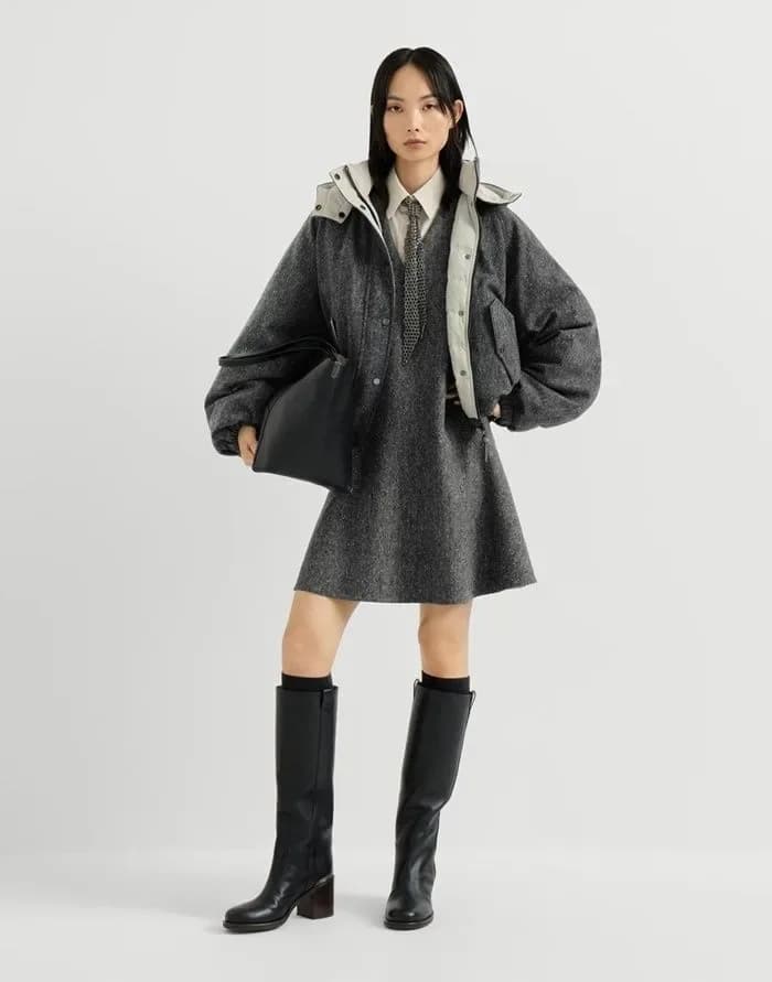 브루넬로쿠치넬리 여성 미디 드레스 - Brunello Cucinelli Womens Midi Dress - brc17469x 이미지 3/17