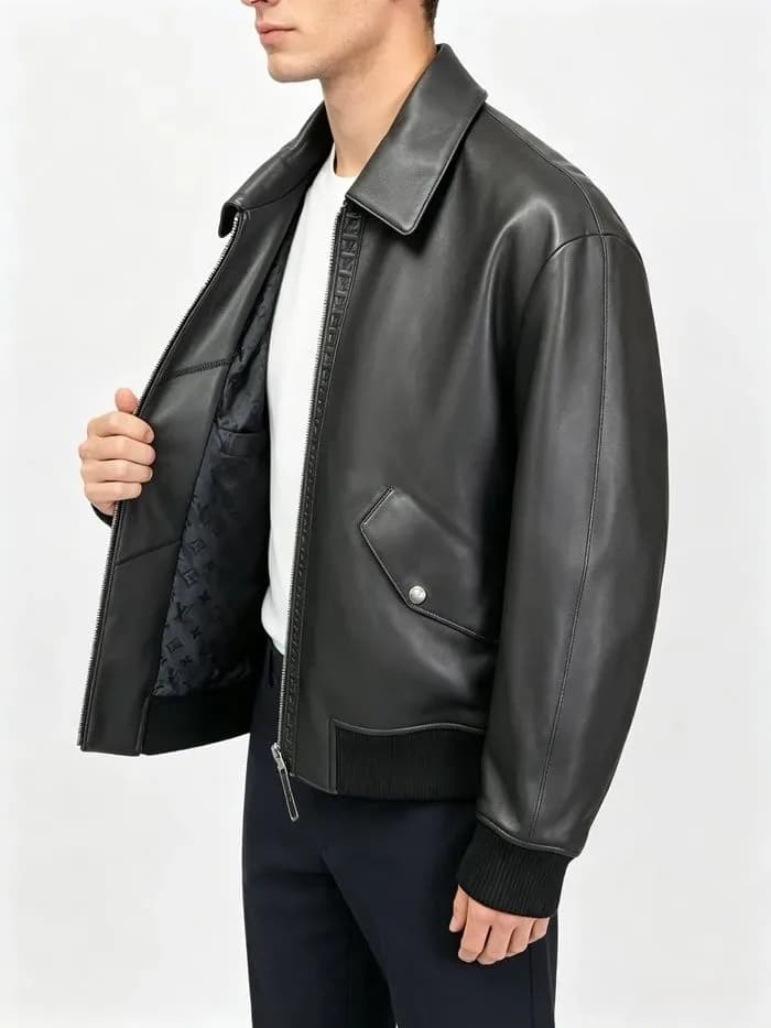 루이비통 남성 가죽 블루종 - Louis vuitton Mens Leather Blouson - lvc16731x 이미지 4/17