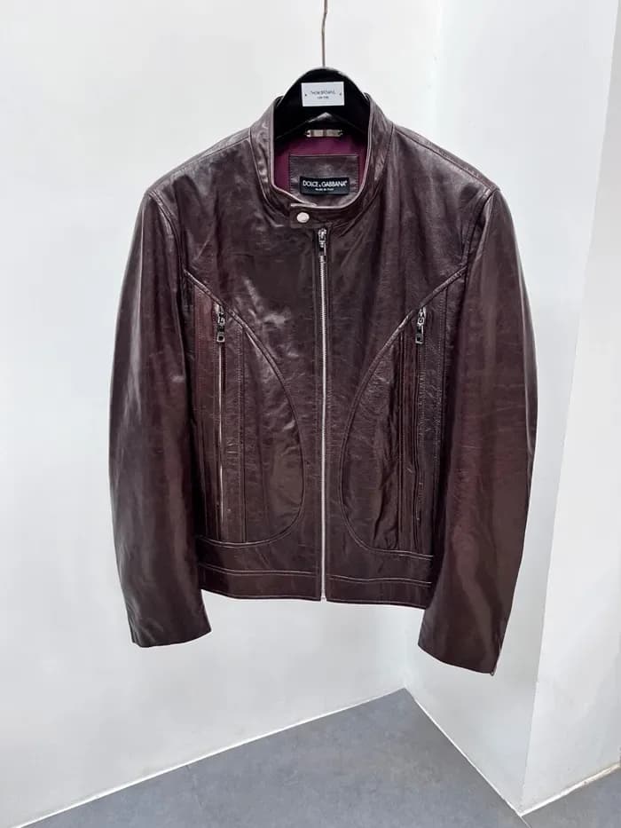 돌체앤가바나 남성 가죽 자켓 - Dolce&Gabbana Mens Leather Jacket - doc17074x 이미지 5/14