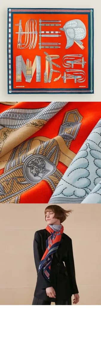 에르메스 여성 승마 편지 레터 숄 - Hermes Womens Equestrian Letter Shawl - acc8902x 이미지 3/4