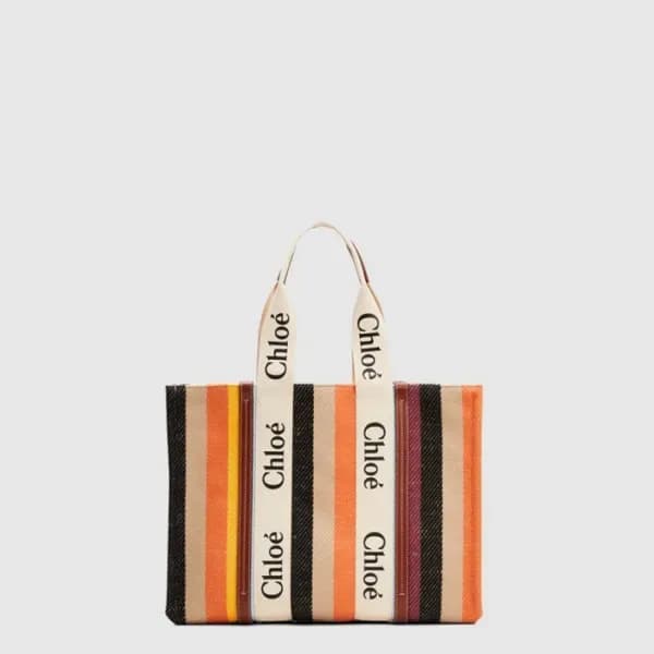 끌로에 여성 우디 토트 백 라지 - Chloe Womens Woody Tote Bag La… 이미지 1/4