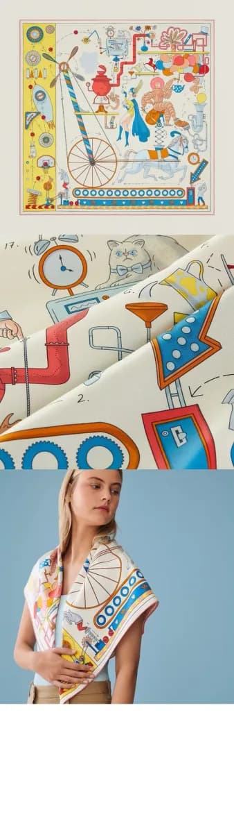 에르메스 여성 티 포 투 스카프 - Hermes Womens Tea for Two Scarf - acc8865x 이미지 3/4