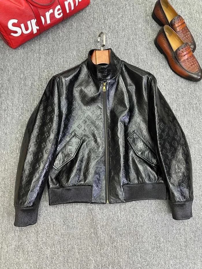 루이비통 남성 가죽 자켓 - Louis vuitton Mens Leather Jacket - lvc17411x 이미지 12/25