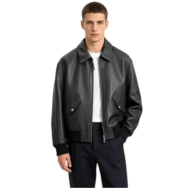 루이비통 남성 가죽 블루종 - Louis vuitton Mens Leather Blouson - lvc16731x 이미지 1/17
