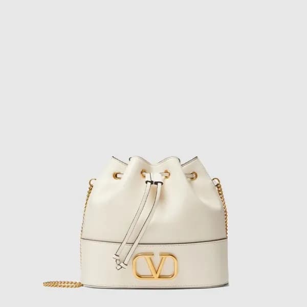 발렌티노 여성 브이로고 체인 미니 버킷백 - Valentino Womens V-Logo C… 이미지 1/3