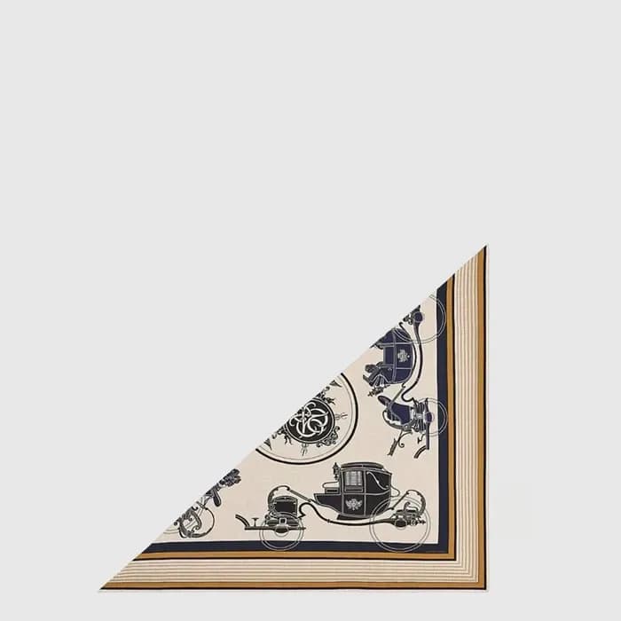 에르메스 여성 자이언트 트라이앵글 스카프 - Hermes Womens Ex-Libris Giant Triangle Scarf - acc8820x 이미지 1/4