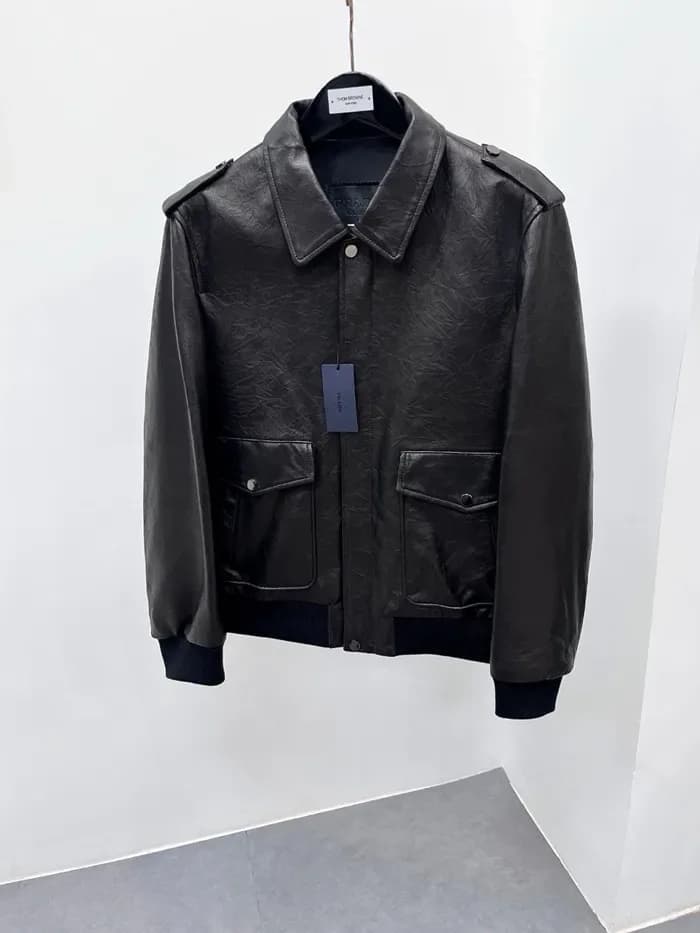 프라다 남성 가죽 자켓 - Prada Mens Leather Jacket - prc17062x 이미지 6/15