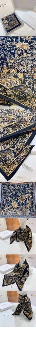 디올 여성 이딜 스퀘어 스카프 - Dior Womens Idylle Square Scarf - acc9001x 이미지 4/4