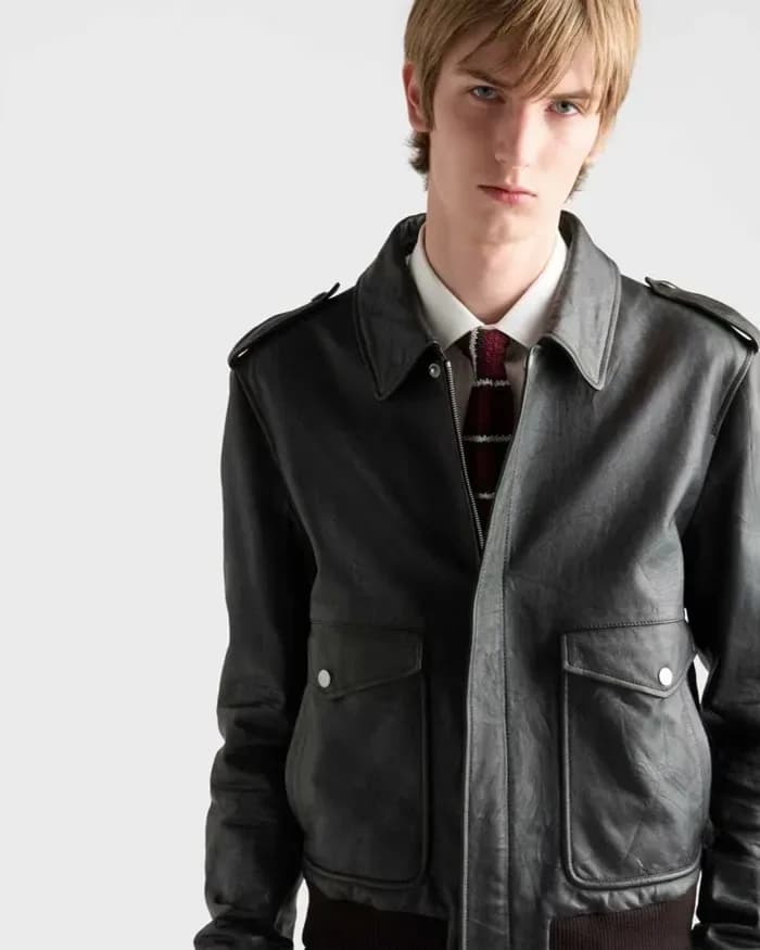 프라다 남성 가죽 자켓 - Prada Mens Leather Jacket - prc17062x 이미지 4/15