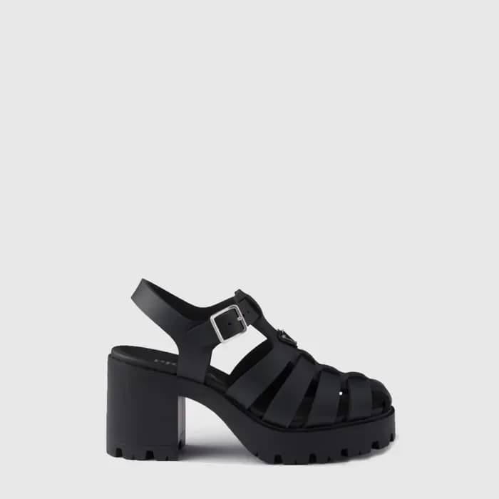 프라다 여성 러버 플랫폼 샌들 - Prada Womens Rubber Platform Sandal - prs14668x 이미지 2/3