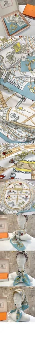 에르메스 여성 레 부아튀르 누벨 스카프 - Hermes Womens Les Voitures Nouvelles scarf - acc8838x 이미지 4/4