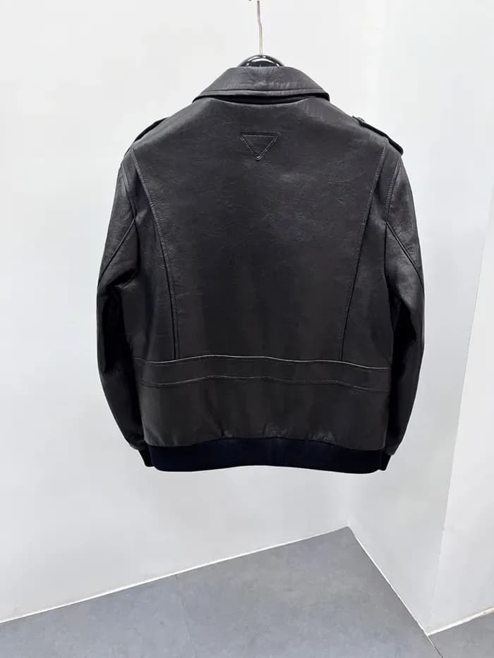 프라다 남성 가죽 자켓 - Prada Mens Leather Jacket - prc17062x 이미지 7/15