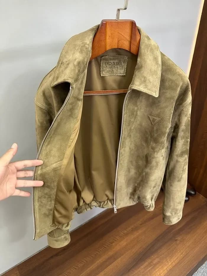 프라다 남성 가죽 자켓 - Prada Mens Leather Jacket - prc17479x 이미지 8/27