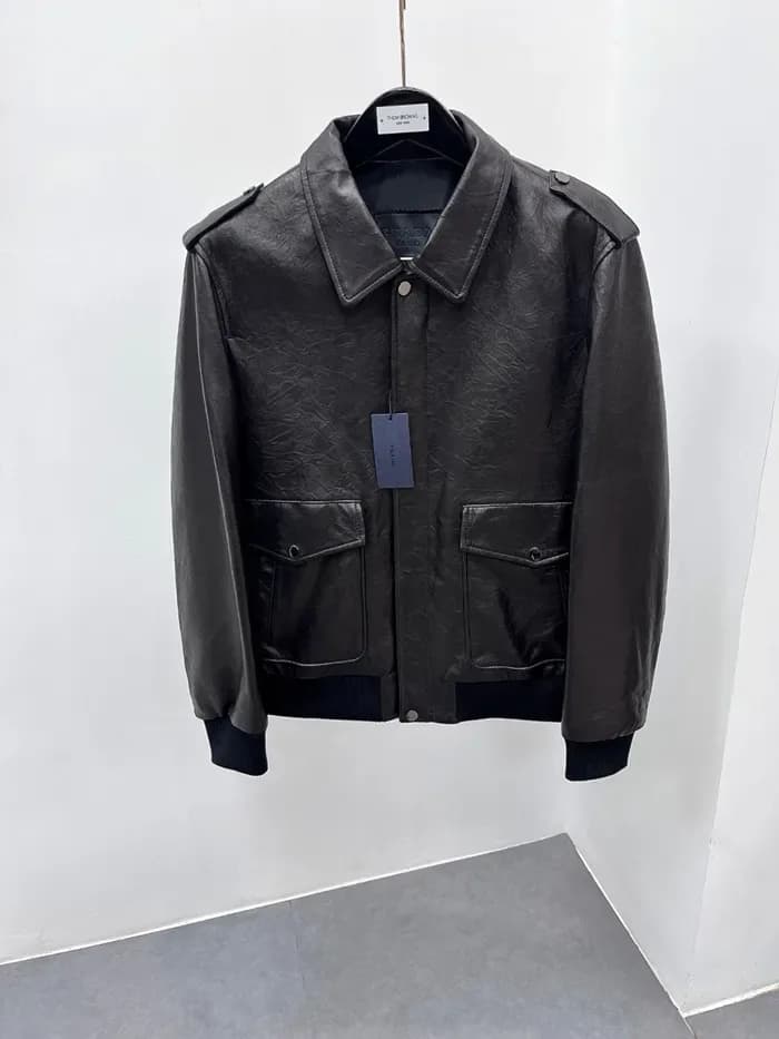 프라다 남성 가죽 자켓 - Prada Mens Leather Jacket - prc17062x 이미지 8/15