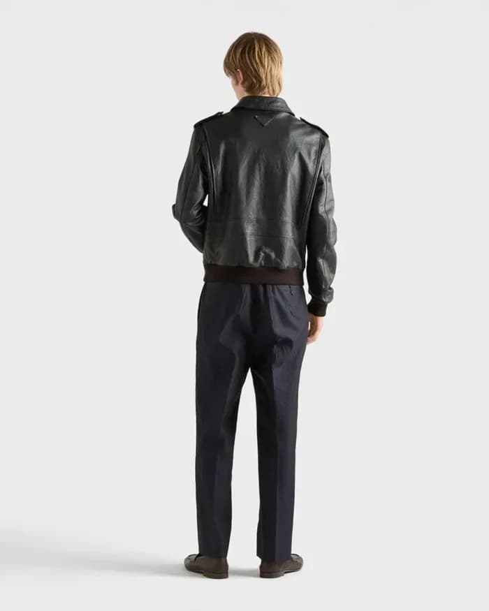 프라다 남성 가죽 자켓 - Prada Mens Leather Jacket - prc17062x 이미지 3/15