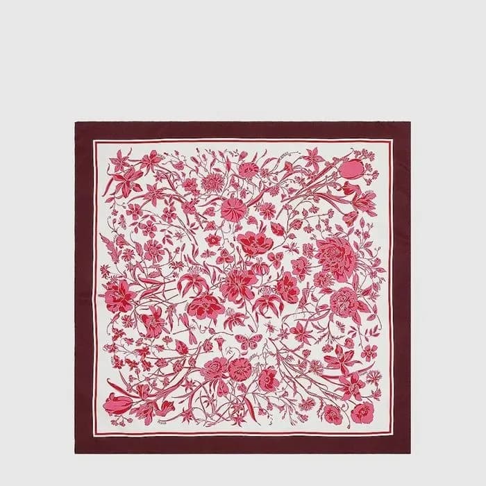 구찌 여성 플로럴 프린트 스카프 - Gucci Womens Floral Print Scarf - acc8970x 이미지 2/5