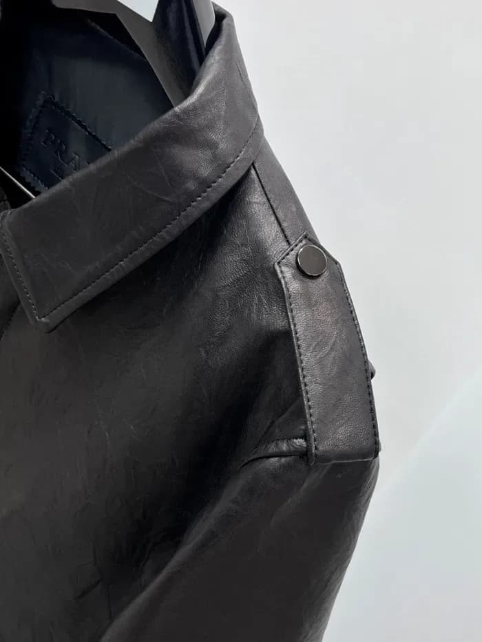 프라다 남성 가죽 자켓 - Prada Mens Leather Jacket - prc17062x 이미지 10/15