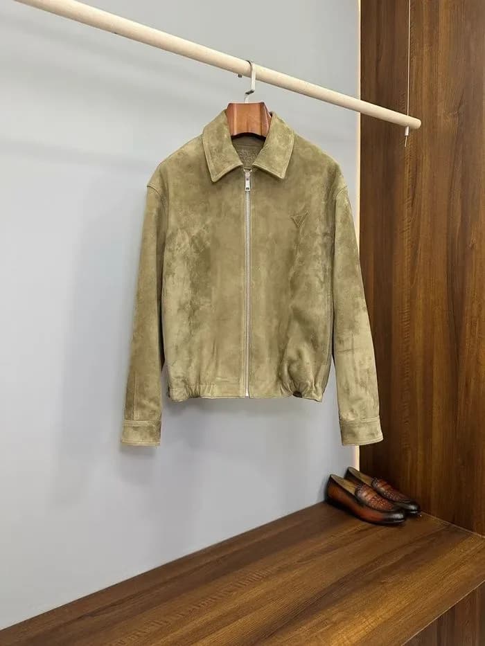 프라다 남성 가죽 자켓 - Prada Mens Leather Jacket - prc17479x 이미지 6/27