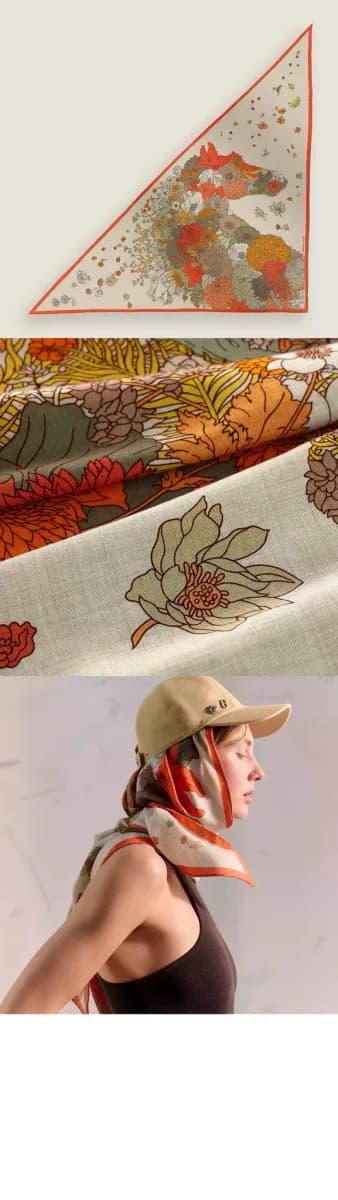 에르메스 여성 로브 르제르 트라이앵글 스카프 - Hermes Womens Robe Legere Giant Triangle Scarf - acc8816x 이미지 3/4