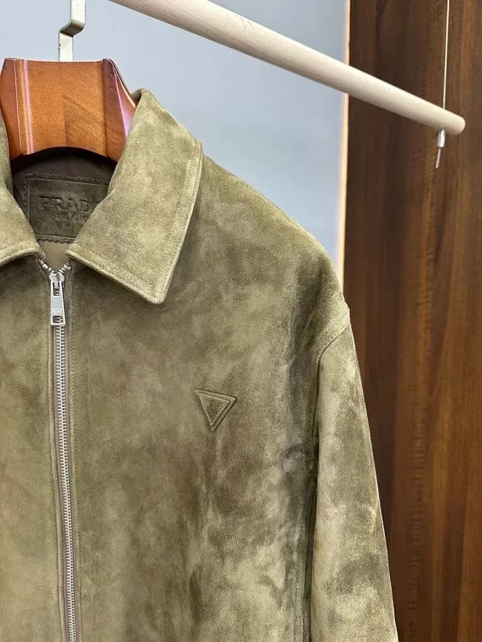 프라다 남성 가죽 자켓 - Prada Mens Leather Jacket - prc17479x 이미지 12/27