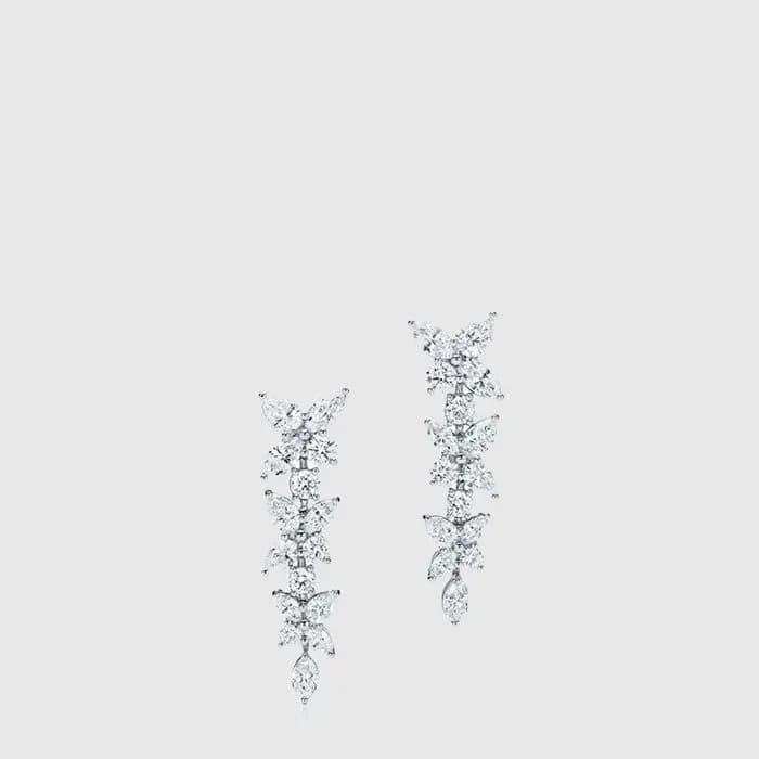 티파니 여성 믹스 클러스터 드롭 이어링 - Tiffany Womens Mixed Cluster Drop Earring - acc9259x 이미지 2/3
