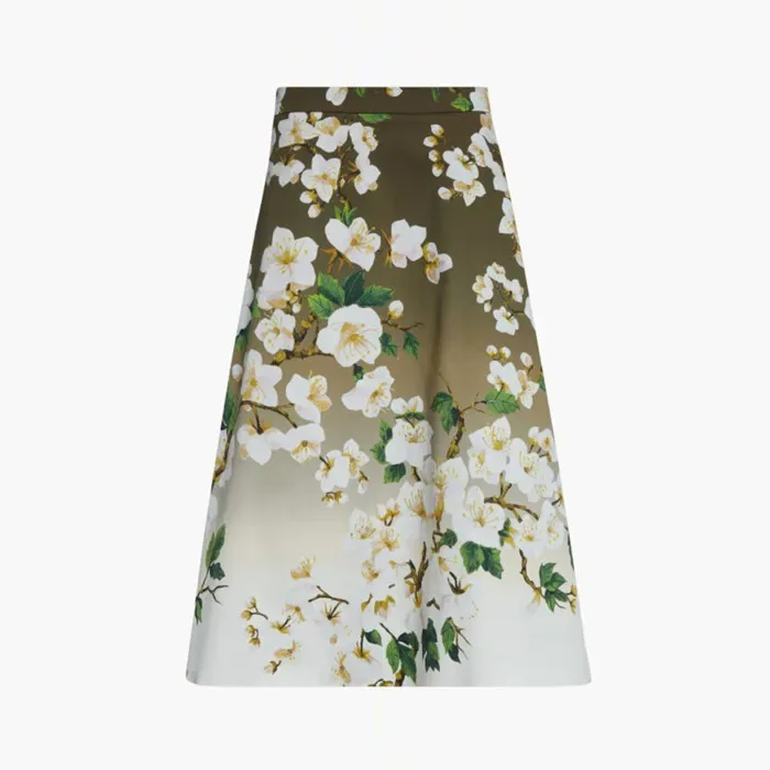 오스카 드 라 렌타 여성 체리 블라썸 미디 스커트 - Oscar De La Renta Wo…