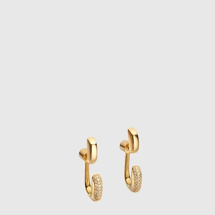 펜디 여성 골드 이어링 - Fendi Womens Gold Earring - acc10134x