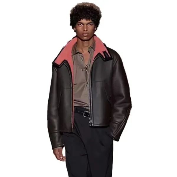 에르메스 남성 가죽 자켓 - Hermes Mens Leather Jacket - hec17724x