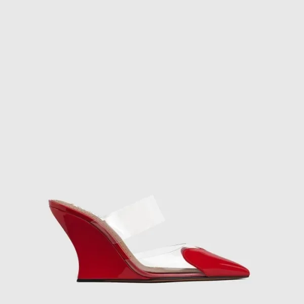 알라이아 여성 르 쾨르 웨지 뮬 - Alaia Womens LE CŒUR Wedge Mul…