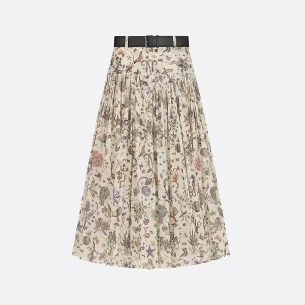 디올 여성 프린트 플리츠 맥시 스커트 - Dior Womens Mid Length Belt…