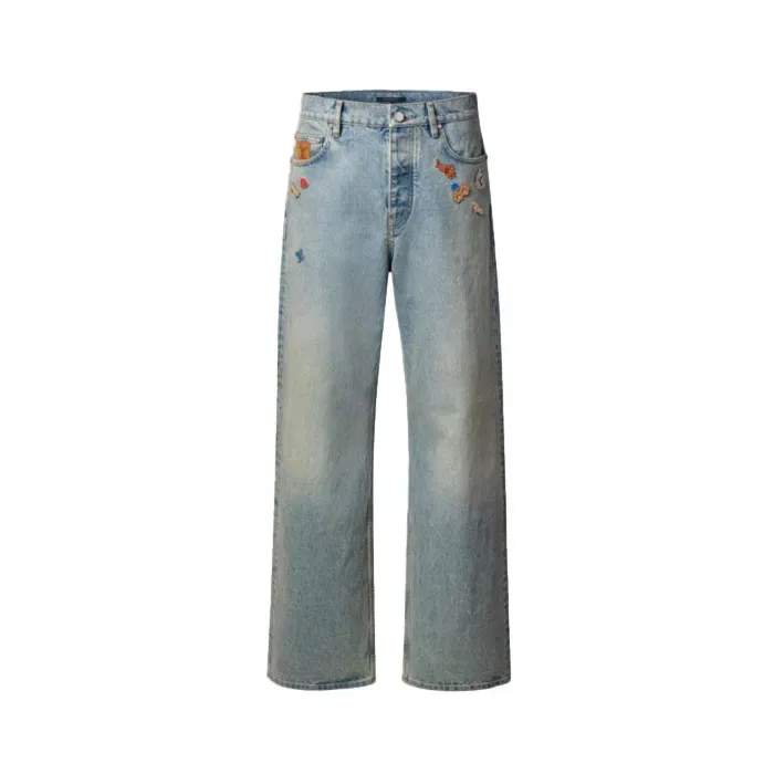 루이비통 남성 트렌디 청바지 - Louis vuitton Mens Trendy Jeans - lvc17463x